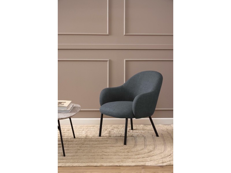 Fotel Spencer szary ciemny Basel 19 - ACTONA